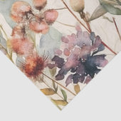 PAPIER MOUSSELINE DÉCOUPAGE DES FLEURS SAUVAGES DU PRINTEMPS BOHO (Détail)