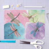 Papier Mousseline Découpage des libellules aquarelle (Artisanat)