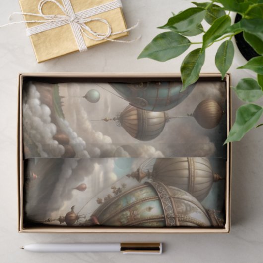 Papier Mousseline Découpage des navires Steampunk (Cadeau)