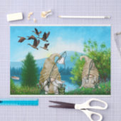 Papier Mousseline Découpage des nomes de pêche (Artisanat)