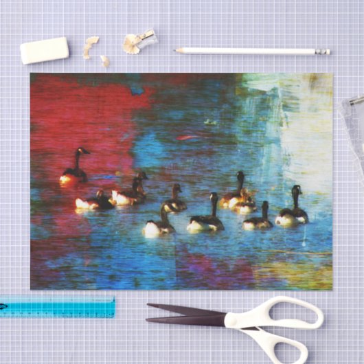 Papier Mousseline Découpage des oies du Canada (Artisanat)