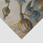 Papier Mousseline Découpage des pavots bleus ornés (Détail)
