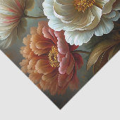 Papier Mousseline Découpage des pivoines d'automne (Détail)