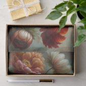 Papier Mousseline Découpage des pivoines d'automne (Cadeau)
