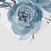 Papier Mousseline Découpage des Roses de choux bleus (Détail)