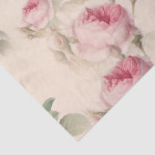 Papier Mousseline Découpage des Roses Vintages roses (Détail)