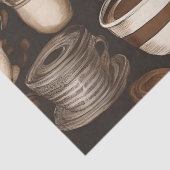 Papier Mousseline Découpage des tasses à café / (Détail)