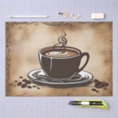 Papier Mousseline Découpage des tasses de café en latte / (Artisanat)