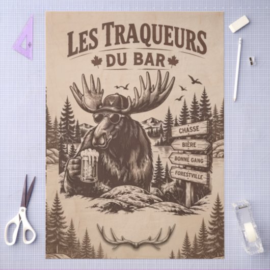 Papier Mousseline Découpage des Traqueurs (Artisanat)