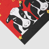 Papier Mousseline Découpage des vaches de Noël (Détail)