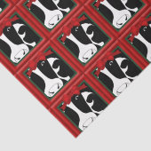 Papier Mousseline Découpage des vaches de Noël 15x20 (Détail)