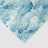 Papier Mousseline Découpage des vagues de l'océan Abstrait (Détail)