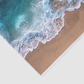 Papier Mousseline Découpage des vagues de rivage de plage (Détail)