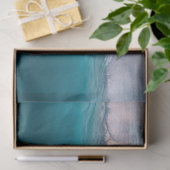 Papier Mousseline Découpage des vagues océaniques du coucher du sole (Cadeau)