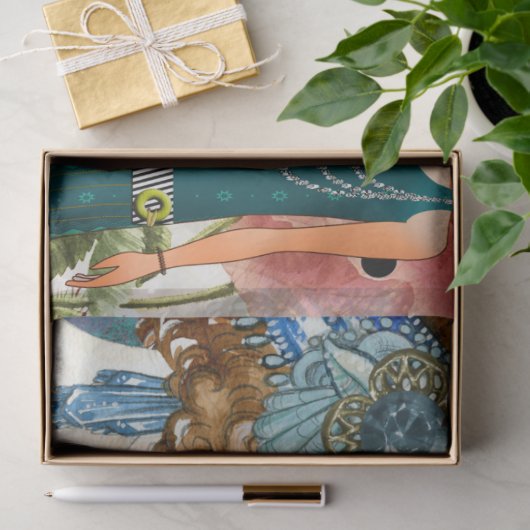 Papier Mousseline Découpage des volets Art déco (Cadeau)