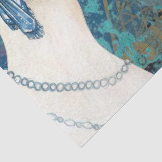 Papier Mousseline Découpage des volets Art déco (Détail)