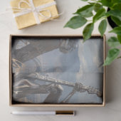 Papier Mousseline Decoupage Desert Skeleton Fur Feathers Funk Band (Cadeau)