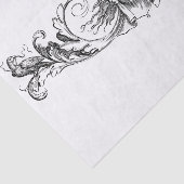 Papier Mousseline Découpage design Art déco noir et blanc (Détail)