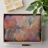 Papier Mousseline Découpage d'explosion violette et rose (Cadeau)