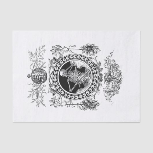 Papier Mousseline Découpage d'Halloween (Recto)