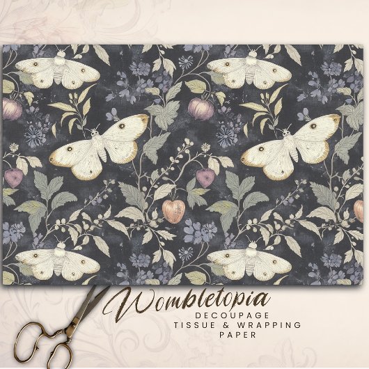 Papier Mousseline Découpage d'Halloween gothique vintage