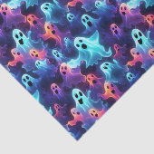 Papier Mousseline Découpage d'Halloween rouge déplaisant Fantôme (Détail)