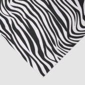 Papier Mousseline Découpage d'impression Zèbre blanc et noir (Détail)