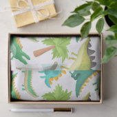 Papier Mousseline Découpage Dinosaure Carton mignon (Cadeau)