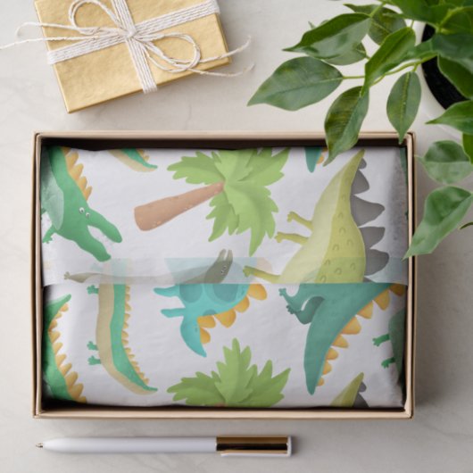 Papier Mousseline Découpage Dinosaure Carton mignon (Cadeau)