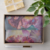 Papier Mousseline découpage d'iris pourpre (Cadeau)