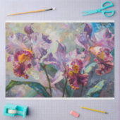 Papier Mousseline découpage d'iris pourpre (Artisanat)