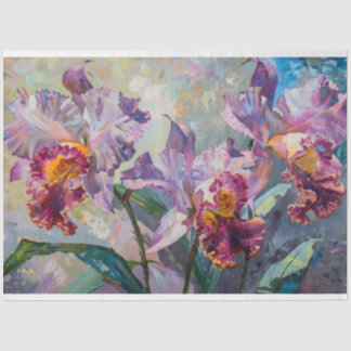 Papier Mousseline découpage d'iris pourpre