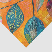 PAPIER MOUSSELINE DÉCOUPAGE D'OISEAU BLANC COLORÉ (Détail)