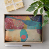 PAPIER MOUSSELINE DÉCOUPAGE D'OISEAU BLANC COLORÉ (Cadeau)