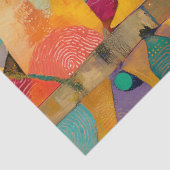 PAPIER MOUSSELINE DÉCOUPAGE D'OISEAU BLANC COLORÉ (Détail)