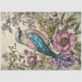 Papier Mousseline DÉCOUPAGE D'OISEAU vintage (Recto)