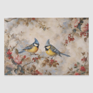 Papier Mousseline Découpage d'oiseaux et de branches