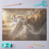 Papier Mousseline Découpage Dramatique Griffon Colonnes Anciennes Ro (Artisanat)