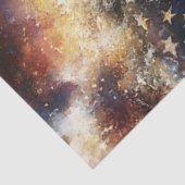 Papier Mousseline Découpage Drapeau américain Ocean Wave Patriotique (Détail)