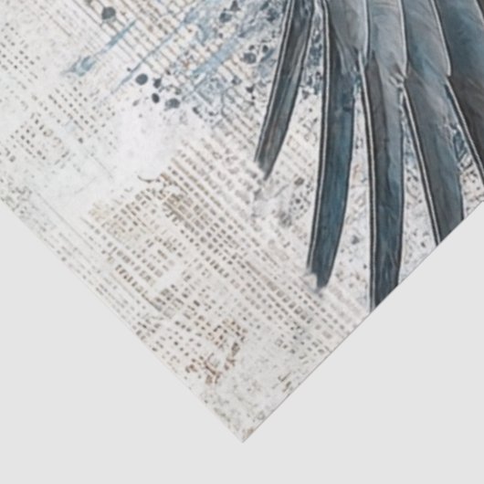 Papier Mousseline Découpage Drapeau Majestic Eagle en vol (Détail)