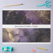 Papier Mousseline Decoupage Drawer Fronts 29x8 Geometric Cosmic (Artisanat)