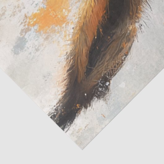 Papier Mousseline Découpage Drôle Expressif Joyeux Âne (Détail)