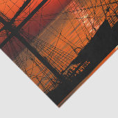 Papier Mousseline Découpage du bateau à voile Ocean Sunset Tall (Détail)