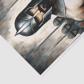 Papier Mousseline Découpage du bord du guerrier (Détail)