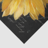 Papier Mousseline Découpage du bouquet de tournesol d'or (Détail)