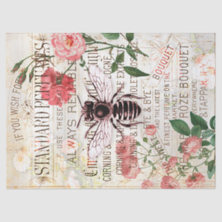 Papier Mousseline Découpage du bouquet Ephémère de la rose d'abeille