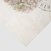 Papier Mousseline Découpage du cachet postal de la Fleur d'Hydrangée (Détail)