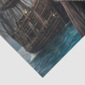 Papier Mousseline Découpage du capitaine du navire Penguin | Whimsy (Détail)