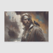 Papier Mousseline Découpage du capitaine du pirate d'argent (Recto)