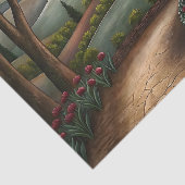 Papier Mousseline Découpage du chemin de la villa toscane (Détail)